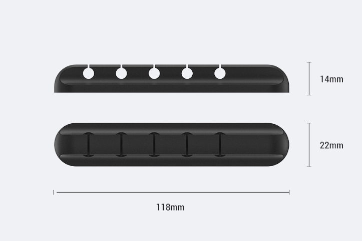 Silikon-Kabelrollenhalter für USB & Headset