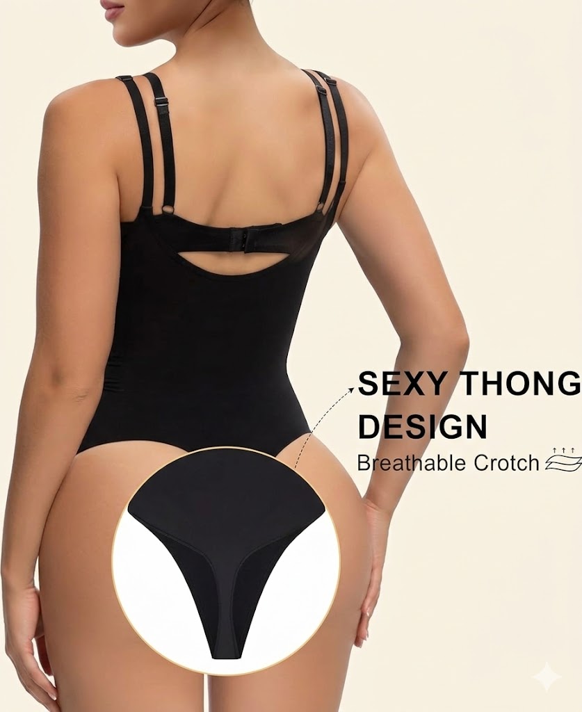 Nahtloser Body Shaper mit offenem Brustbereich
