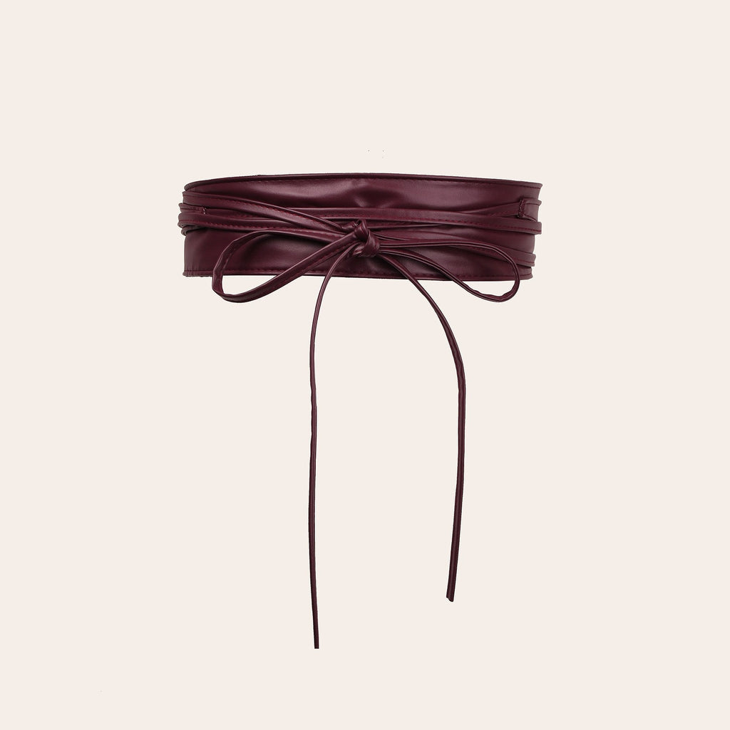 Weitbandiger Damen-Belt aus Kunstleder mit Kordelspitze – Bild 6 | LuxeStyle