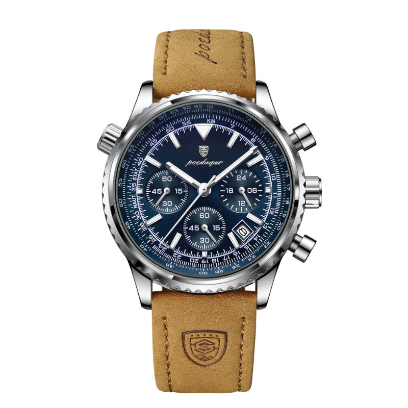 Herren-Armbanduhr aus Leder
