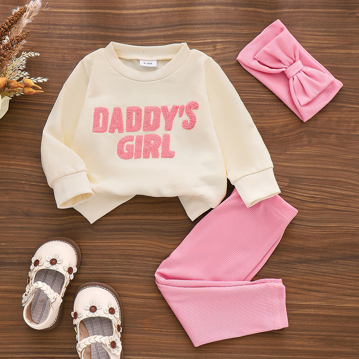 Sweatshirt- und Hosen-Set mit Buchstabenmuster – Bild 6 | LuxeStyle