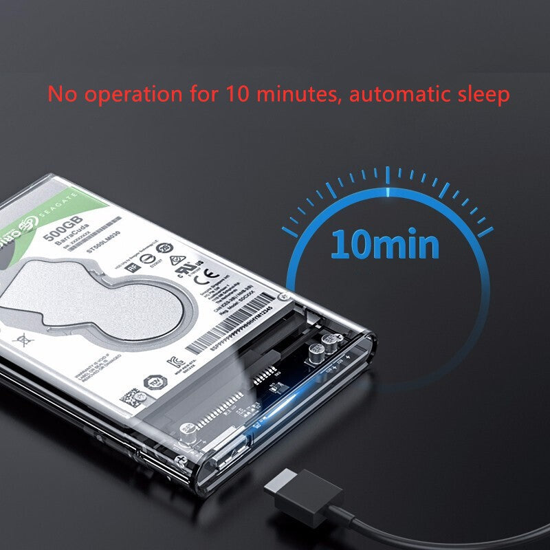 ORICO 2.5" USB 3.0 Festplattengehäuse transparent