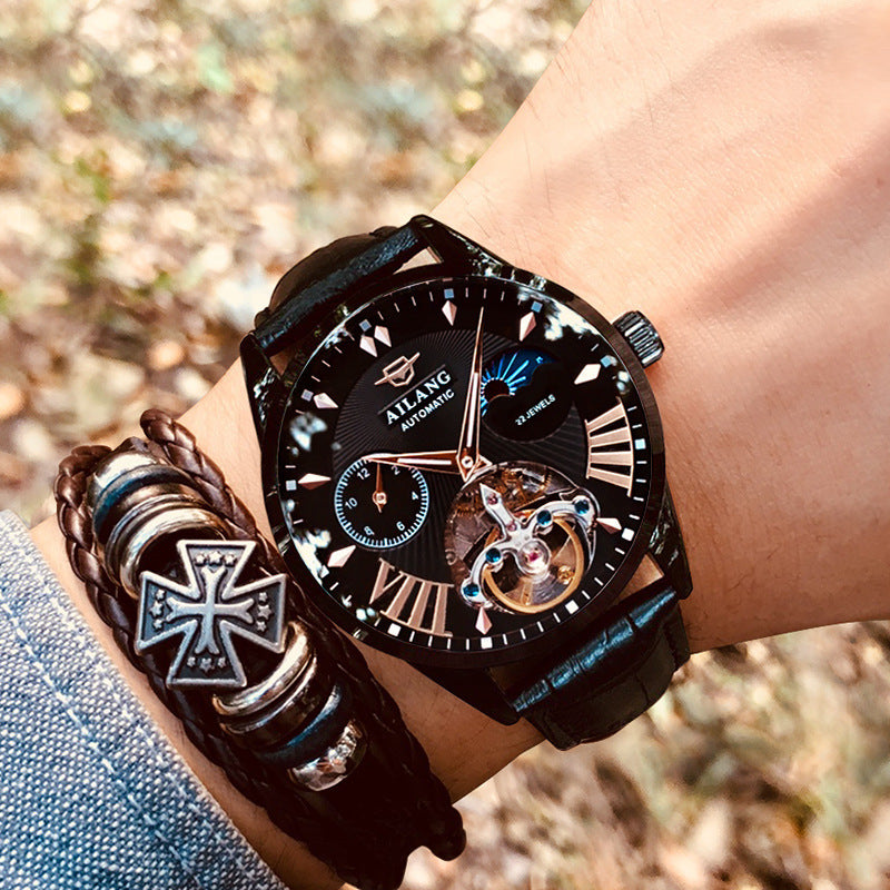 Mechanische Skelett-Herrenuhr mit Automatikwerk – Bild 6 | LuxeStyle