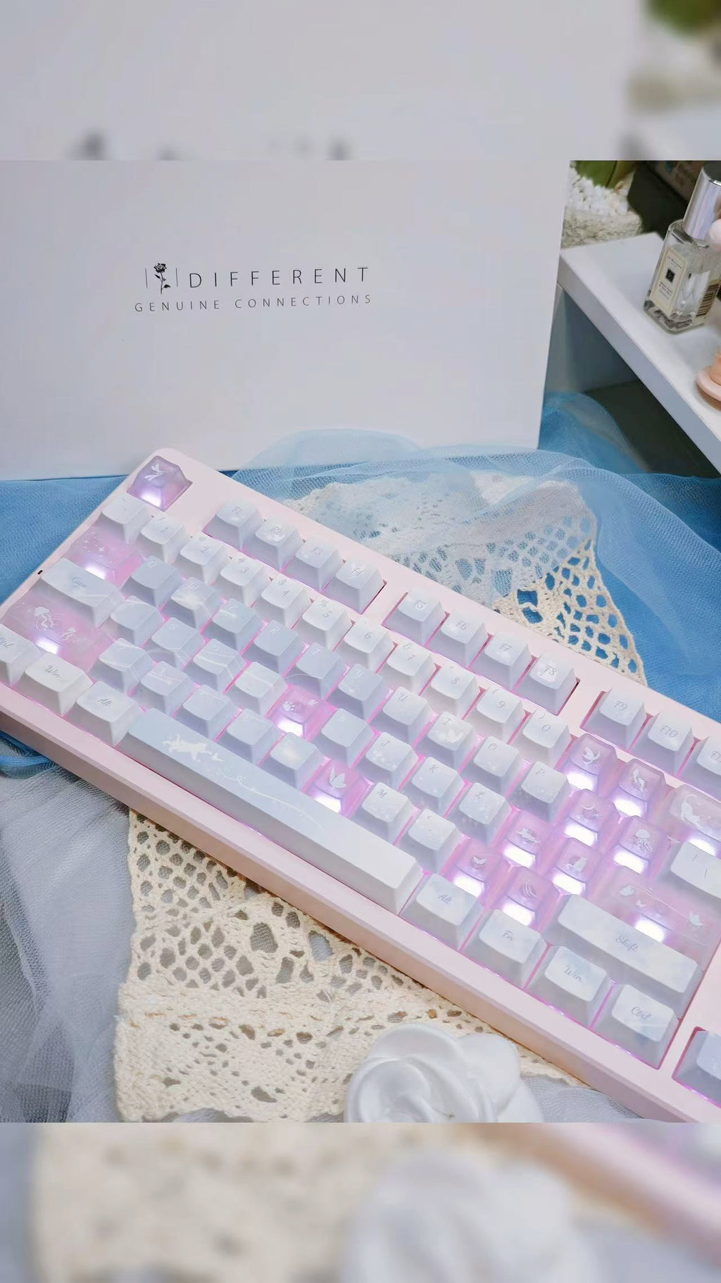 PC Fog-Transparent Tastenkappen – Ansicht 3