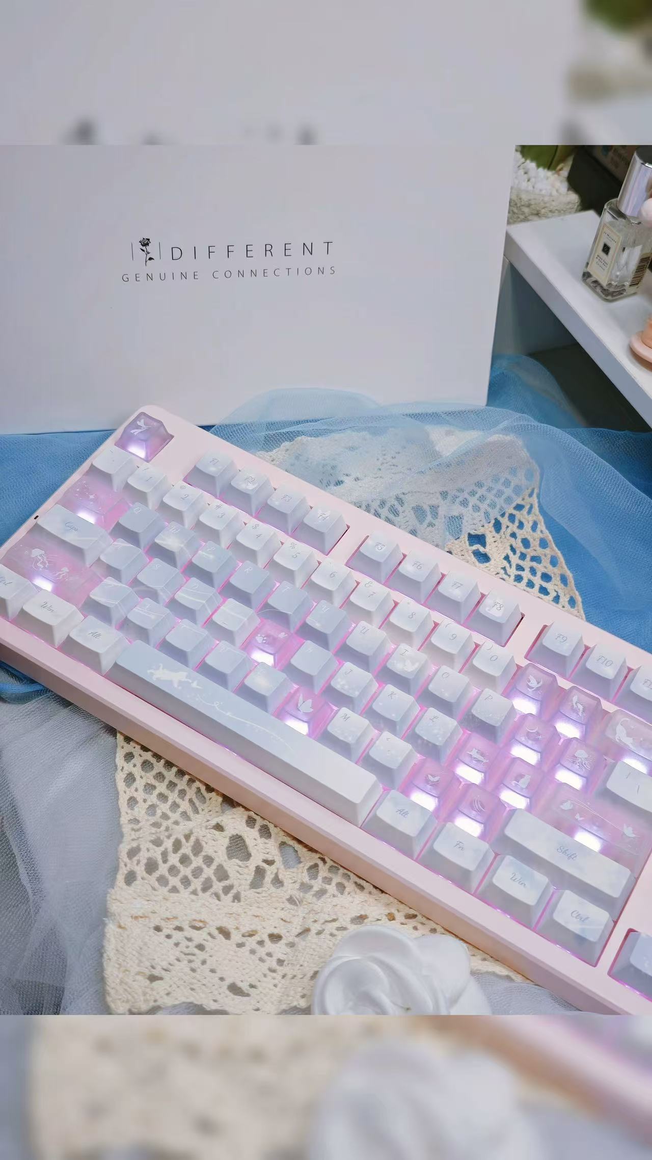 PC Fog-Transparent Tastenkappen – Ansicht 3