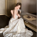 Halterneck Jacquard Midi-Kleid