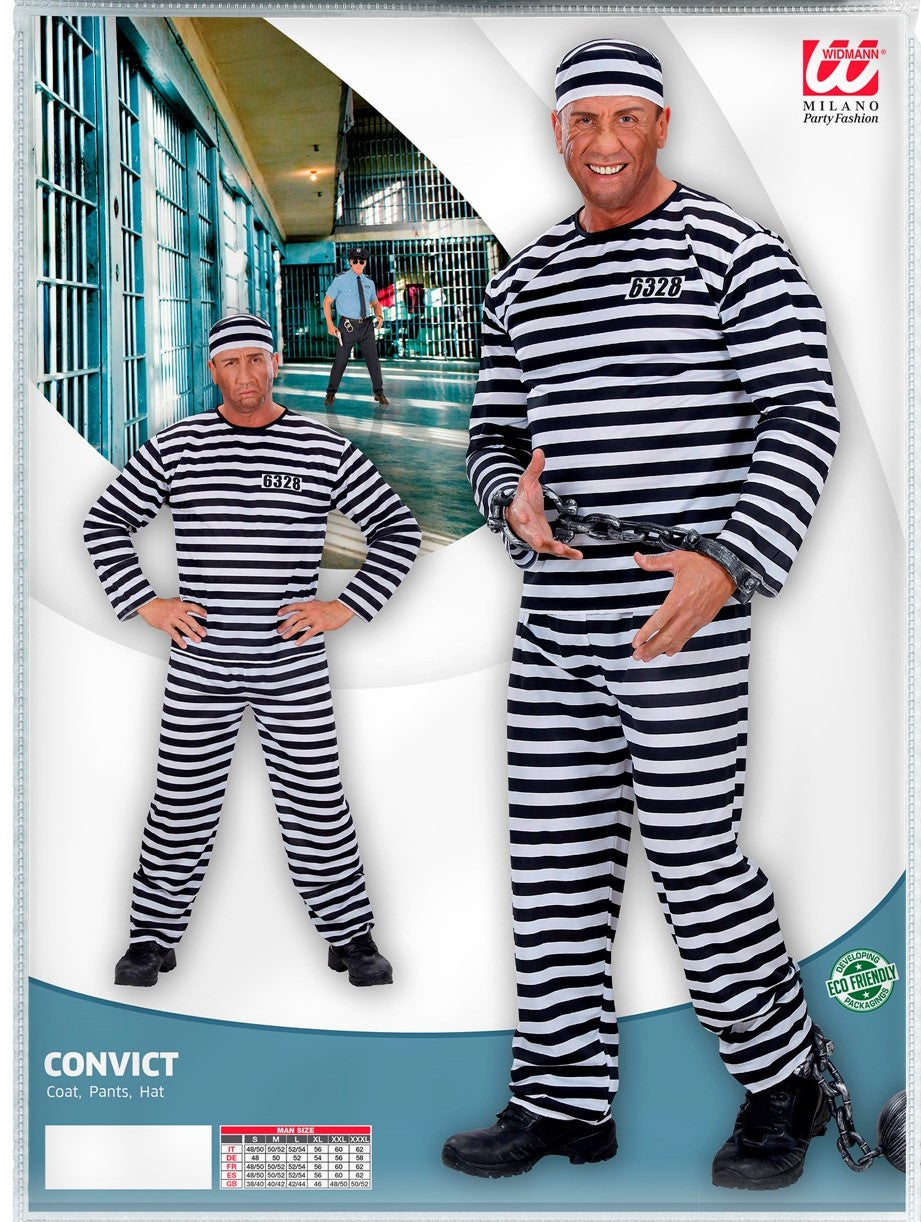 Kostüm Sträfling Grösse XXXL