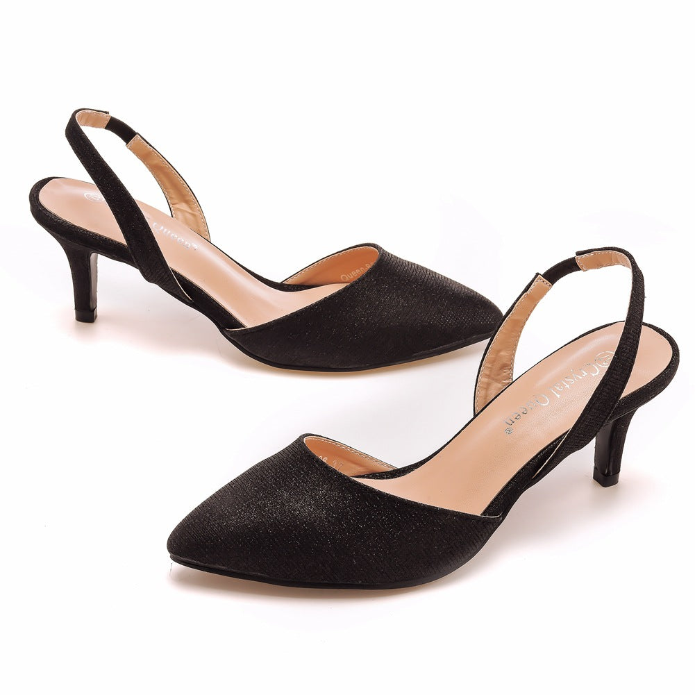 Farbwechselnde Slingback-Sandalen mit spitzer Zehe – Bild 8 | LuxeStyle