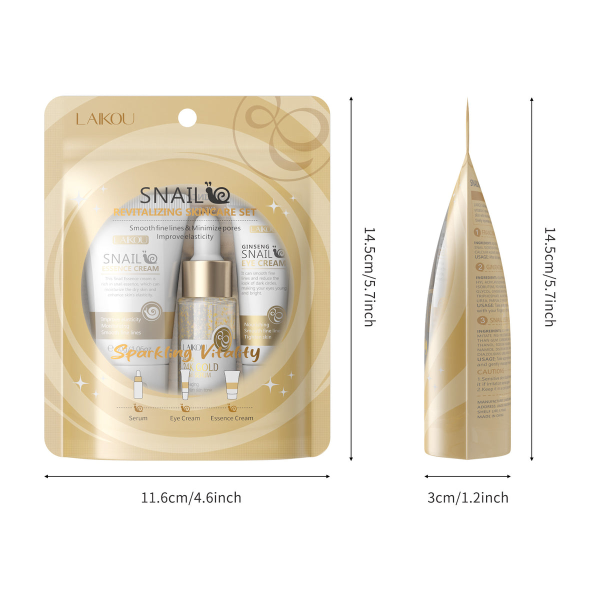 Snail Brightening Hautpflege-Set (3-teilig) – Bild 2 | LuxeStyle