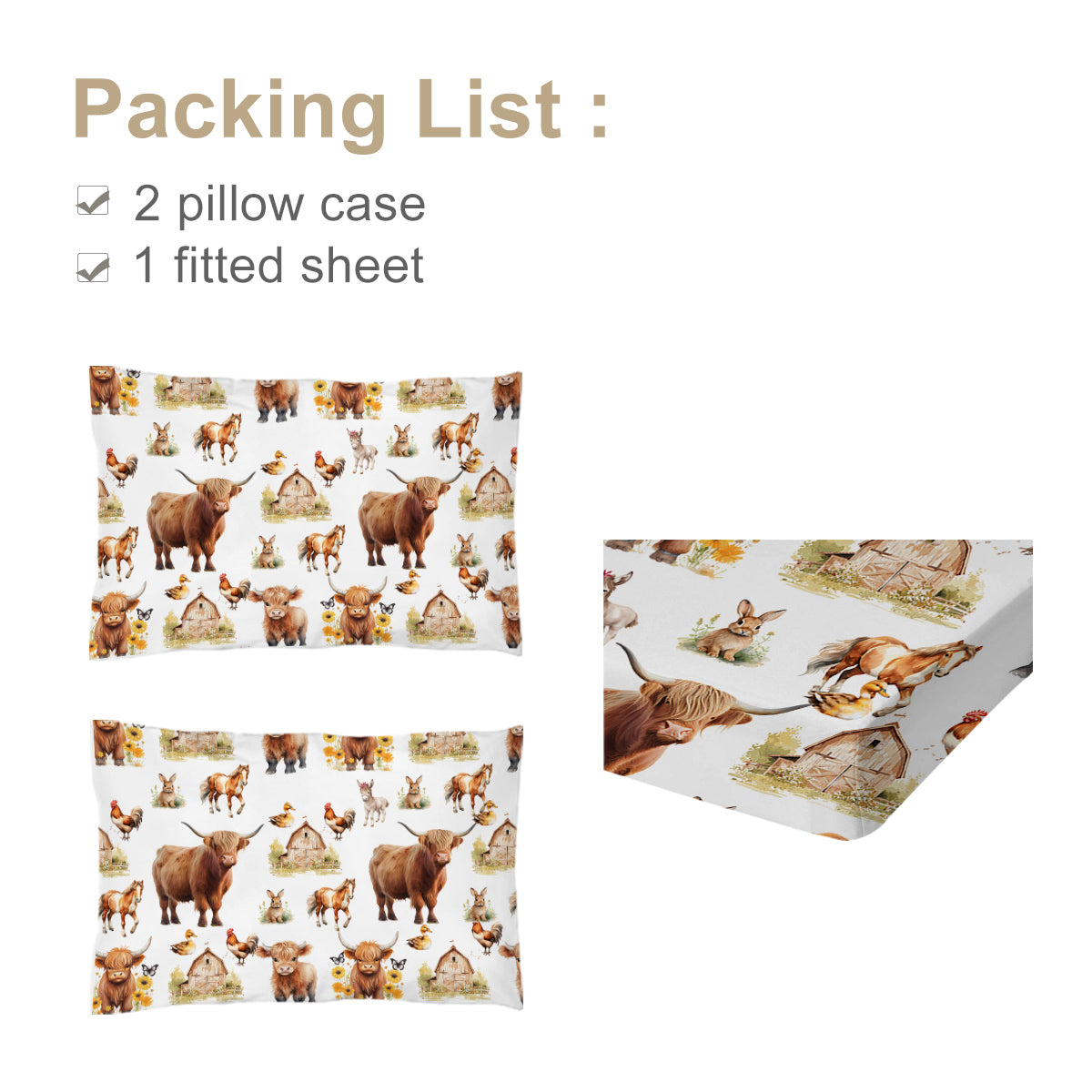 Tierisches Bettwäsche-Set