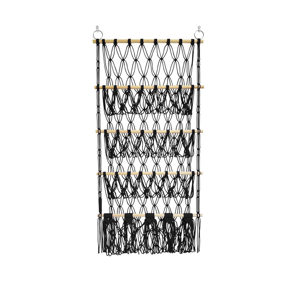 4-Lagen Holzstab-Organizer mit Netztaschen – Bild 16 | LuxeStyle