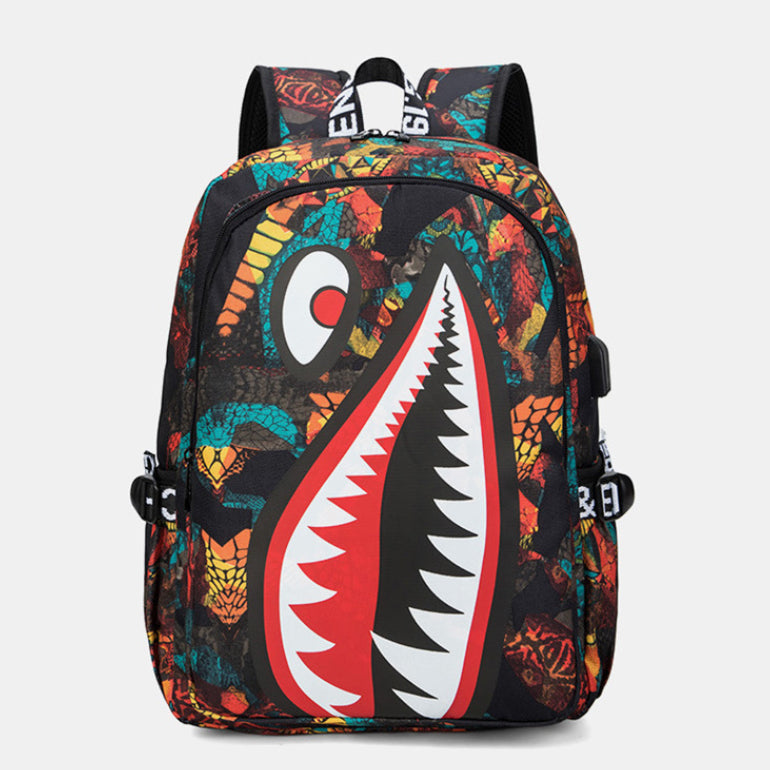 Leichter Rucksack mit personalisiertem Muster