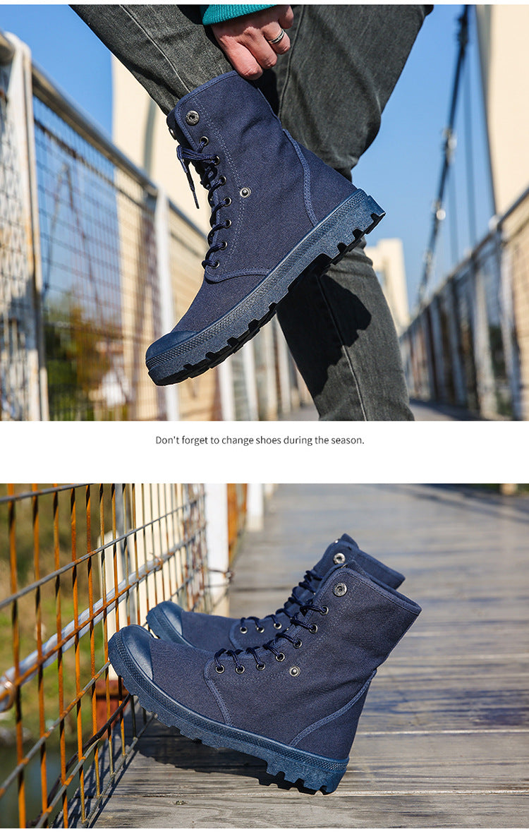 Platform High-top Canvas Sportschuhe