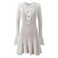 Elegantes Strickkleid mit Spitze – Bild 5 | LuxeStyle