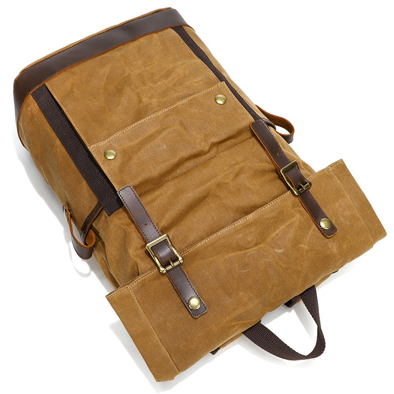 Wasserdichter Outdoor-Rucksack aus Pferdeleder