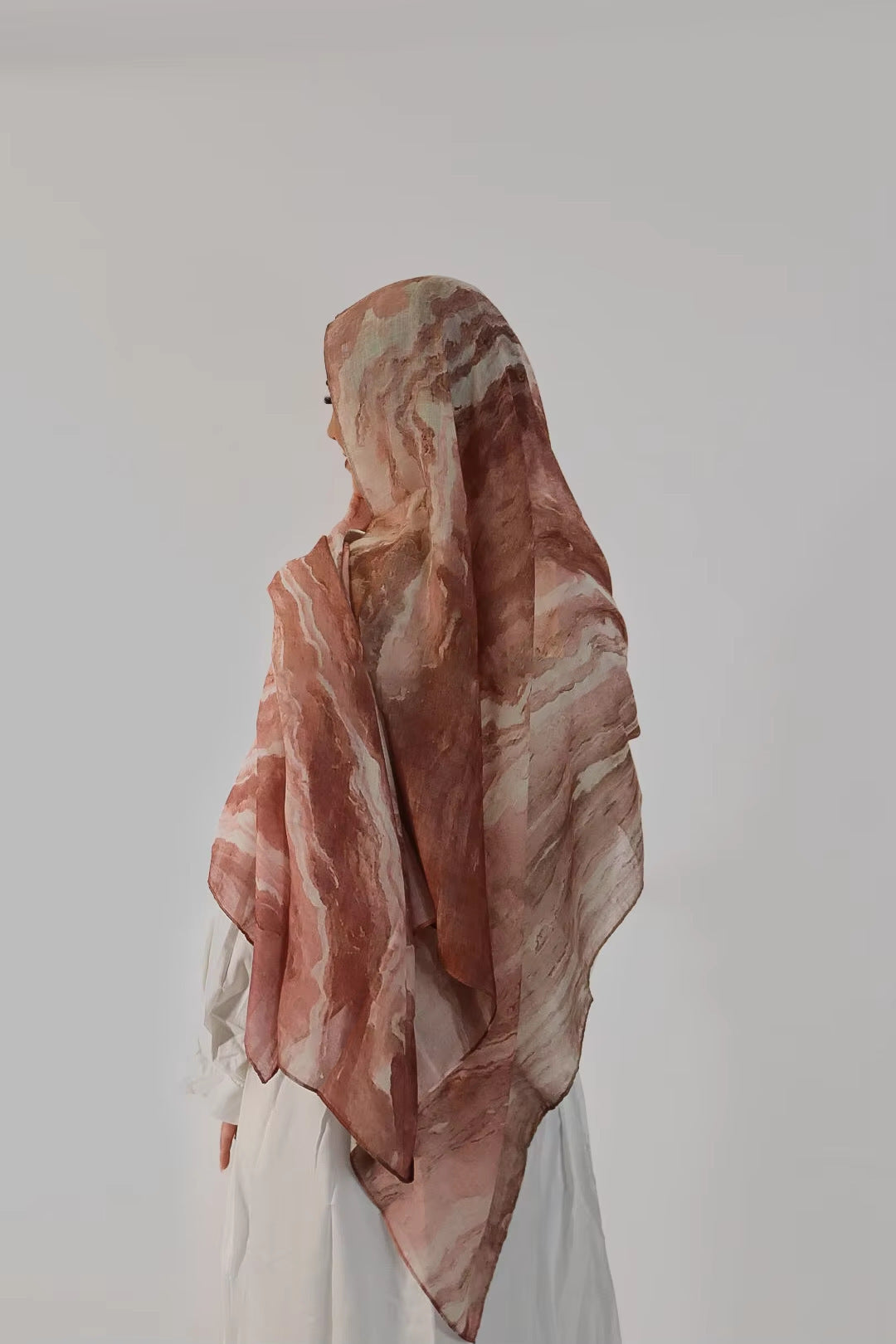 Satin-Polyester-Schal, 180×80 cm | LuxeStyle