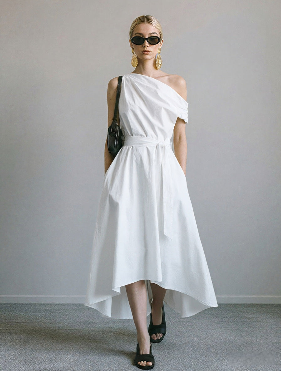 Elegantes Off-Shoulder Kleid mit Schnürung – Bild 7 | LuxeStyle