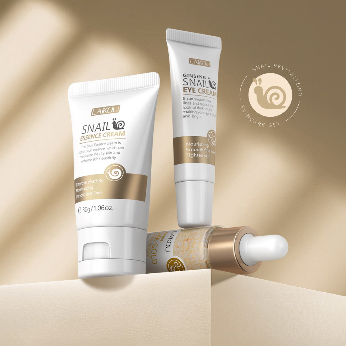 Snail Brightening Hautpflege-Set (3-teilig) – Bild 3 | LuxeStyle