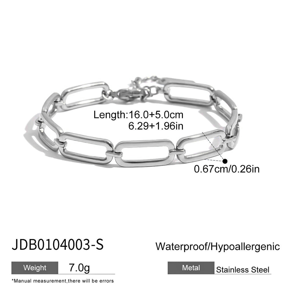 Minimalistisches Armband aus Edelstahl – Bild 6 | LuxeStyle