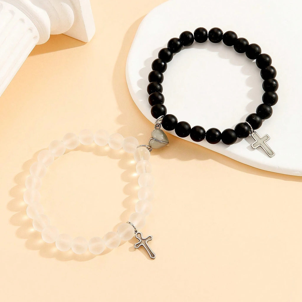 Herz- und Kreuz-Paararmbänder – Bild 7 | LuxeStyle