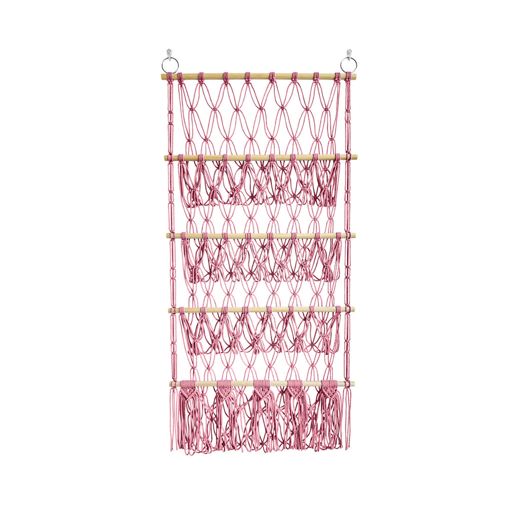 4-Lagen Holzstab-Organizer mit Netztaschen – Bild 15 | LuxeStyle