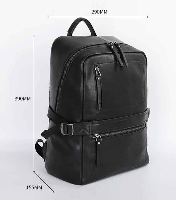 Business Commute Laptop Rucksack aus Leder