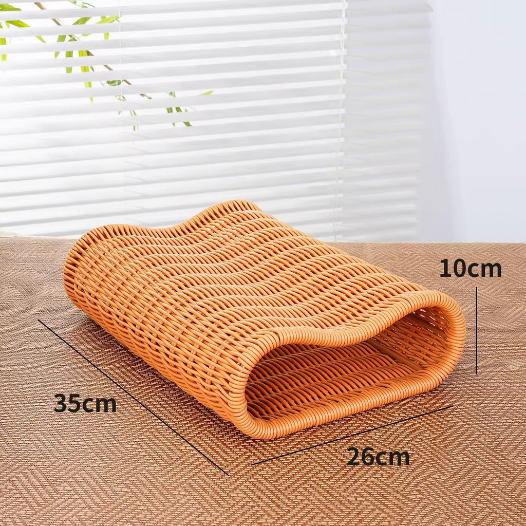 Rattan-Kühlkissen mit Nackenstütze