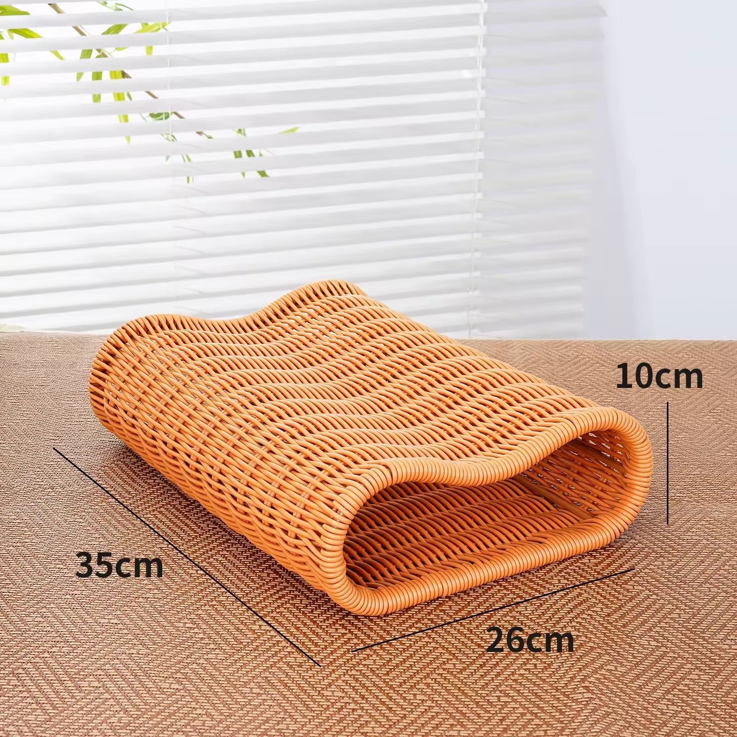 Rattan-Kühlkissen mit Nackenstütze