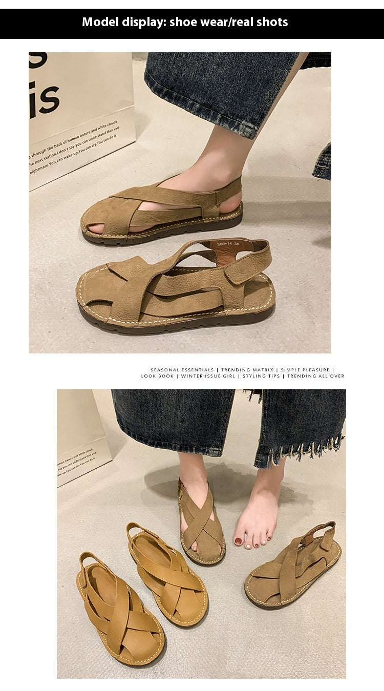 Retro-Sandalen mit Klettverschluss – Bild 4 | LuxeStyle