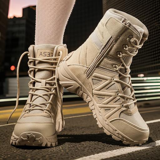 Atmungsaktive Lederhikingboots Outdoor & Arbeit
