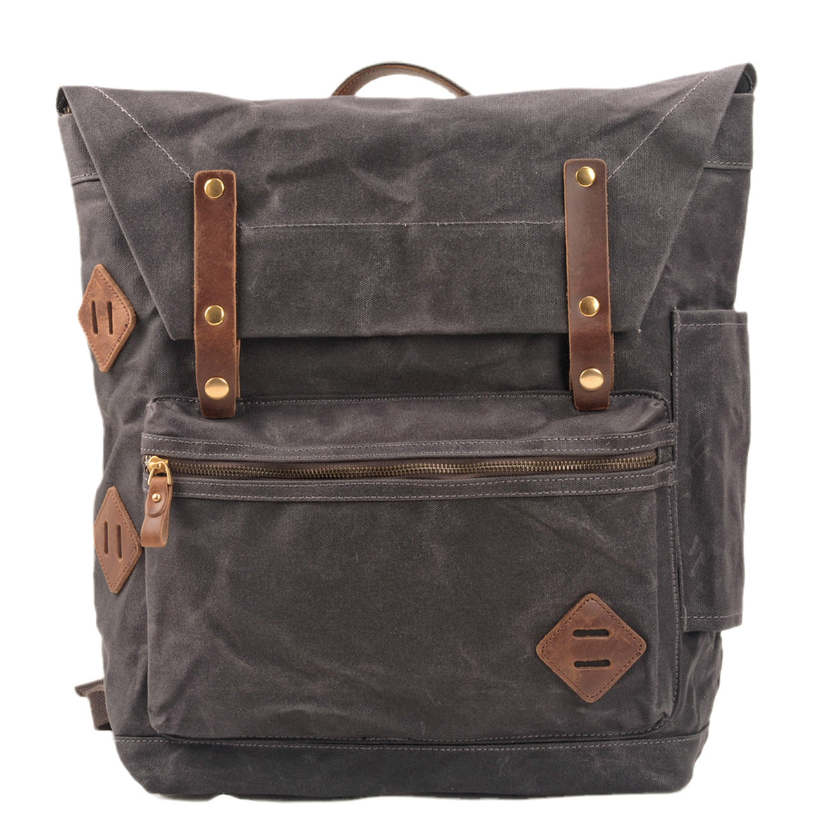 Grosser, wasserdichter Canvas Rucksack – Bild 10 | LuxeStyle