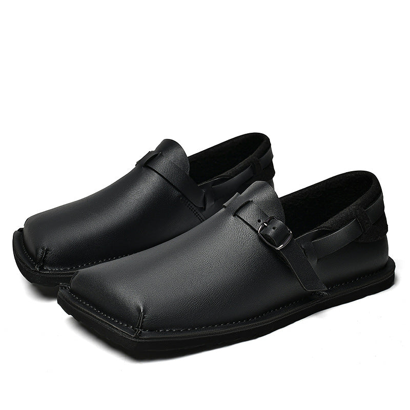 Herren Lederschuhe mit weicher Sohle