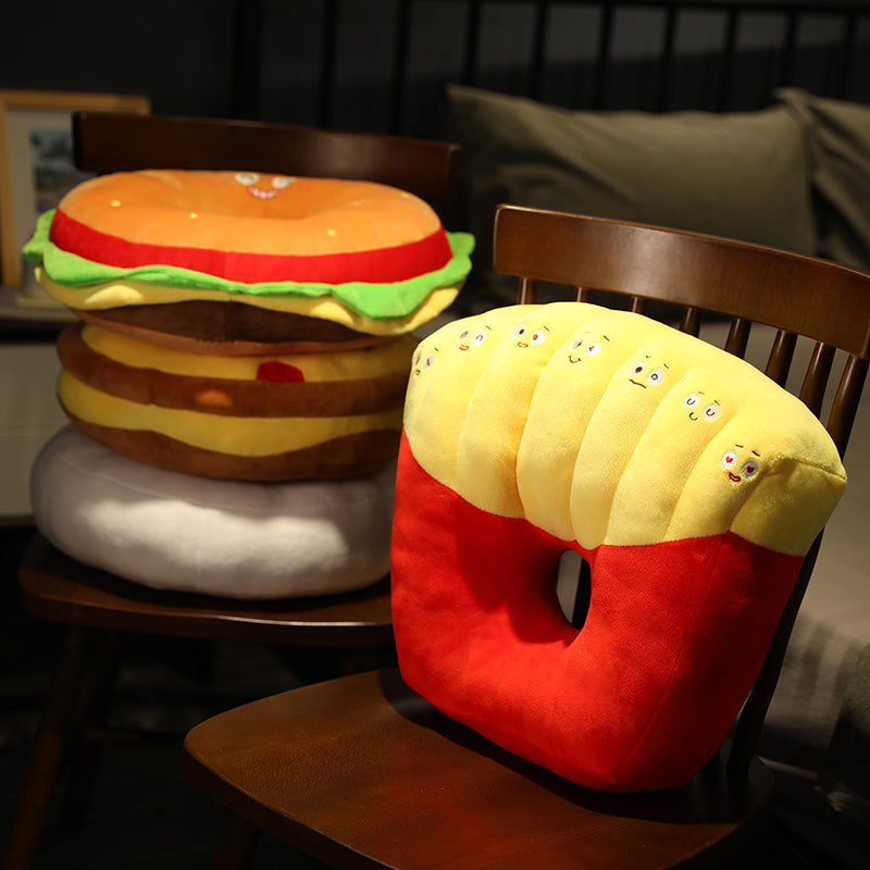 Sitzkissen «Burger & Pommes»