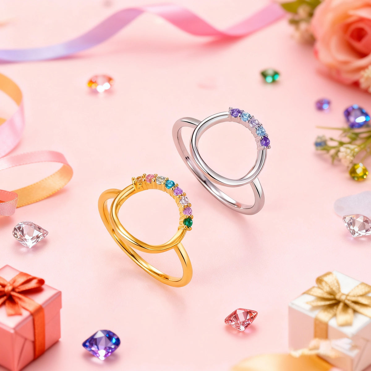 Kupferring mit Zirkonia und unregelmässiger Form – Bild 3 | LuxeStyle