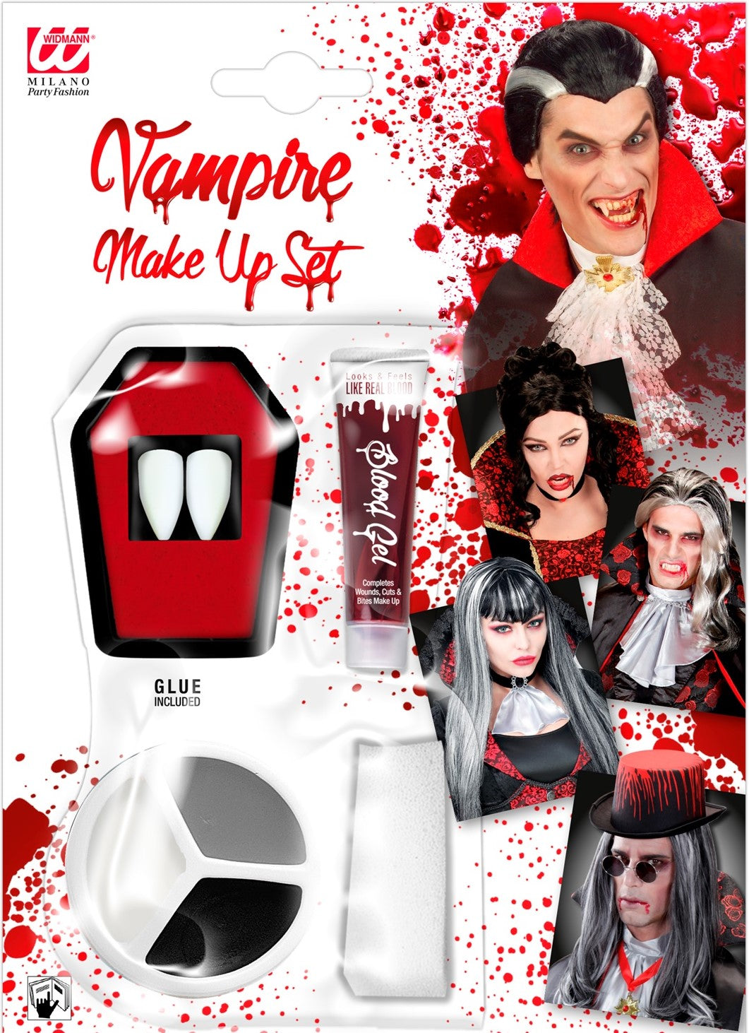 Draculazähne mit Make-Up