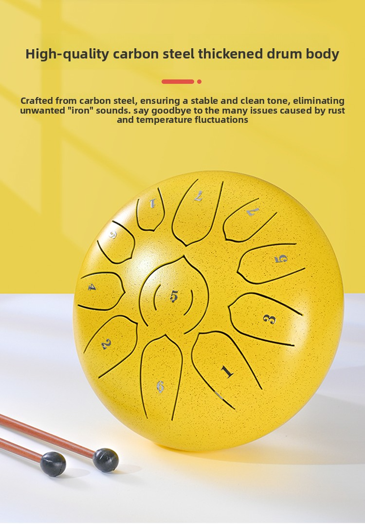Lotus Ethereal Steel Tongue Drum, 11 Noten