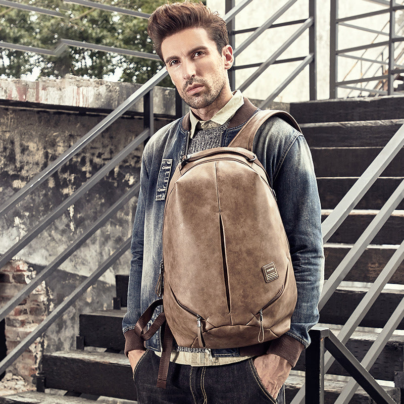 Khaki Rucksack mit grossem Fassungsvermögen – Bild 3 | LuxeStyle