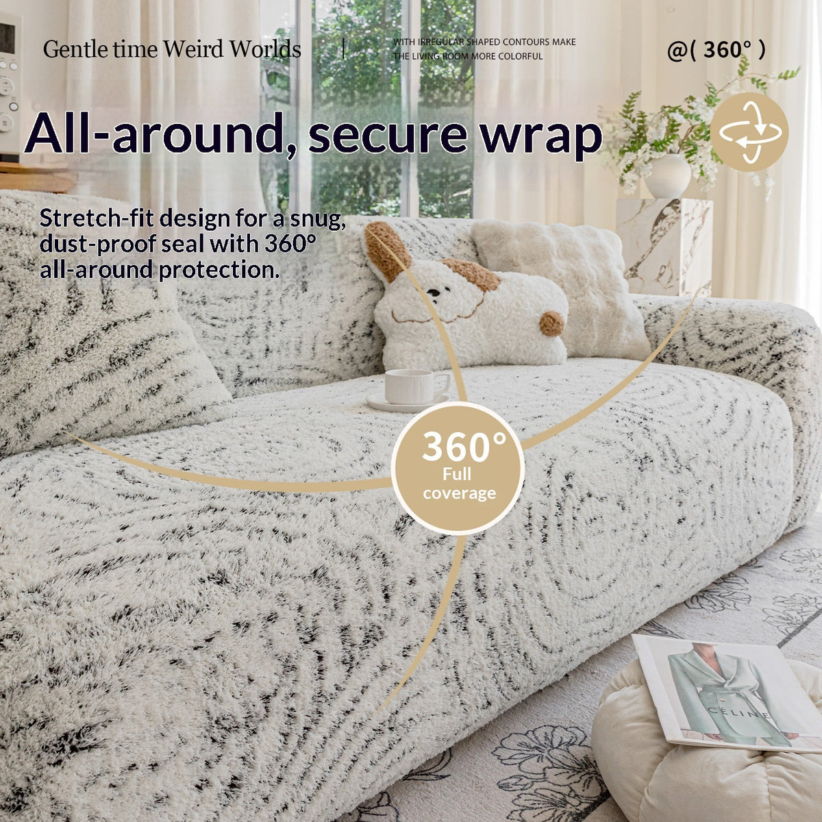 Sofa-Bezug mit Textur-Muster – Bild 4 | LuxeStyle