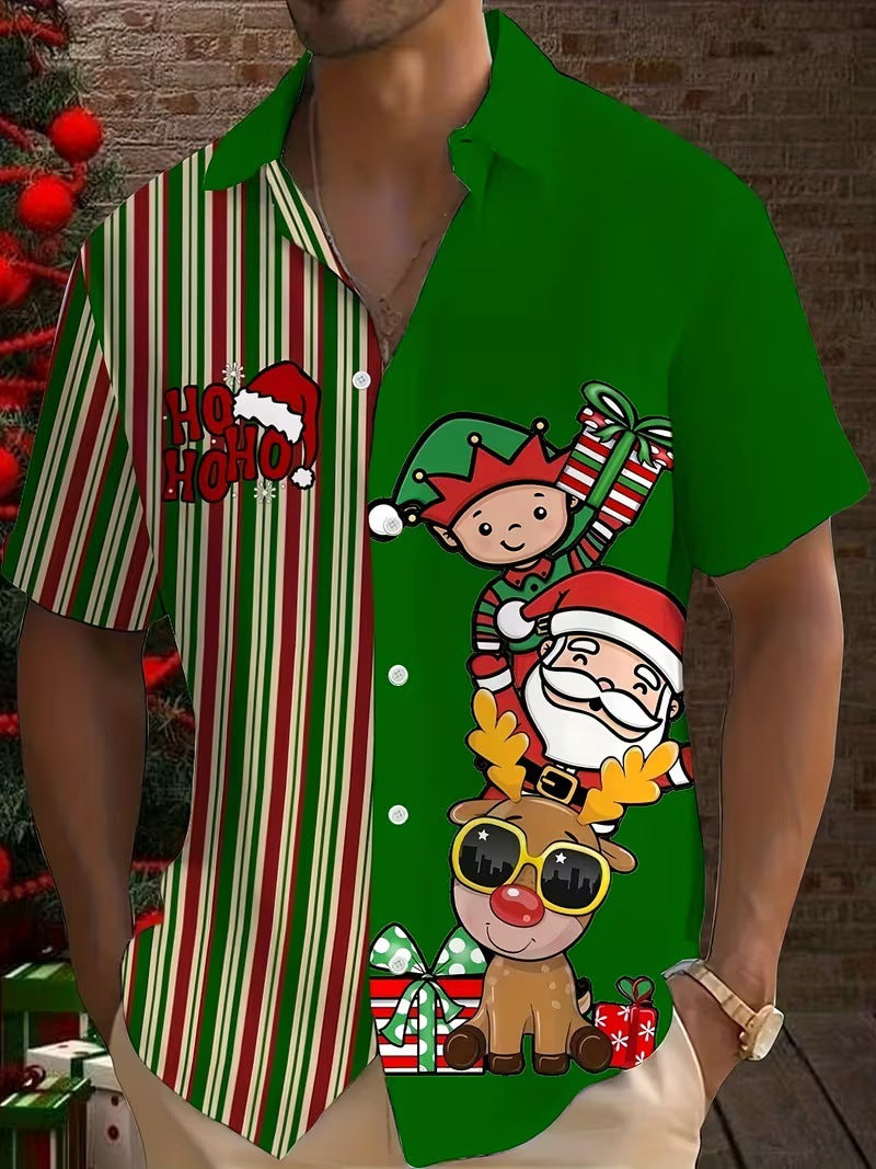 3D-Druck Weihnachts-Shirt Herren