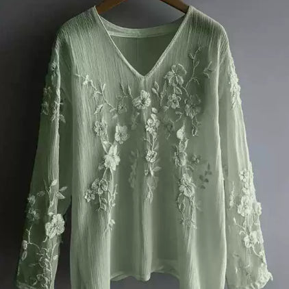 Langarm-T-Shirt mit 3D-Effekt – Bild 3 | LuxeStyle