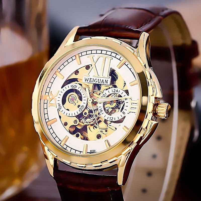 Mechanische Herrenuhr, wasserdicht, leuchtend – Bild 6 | LuxeStyle