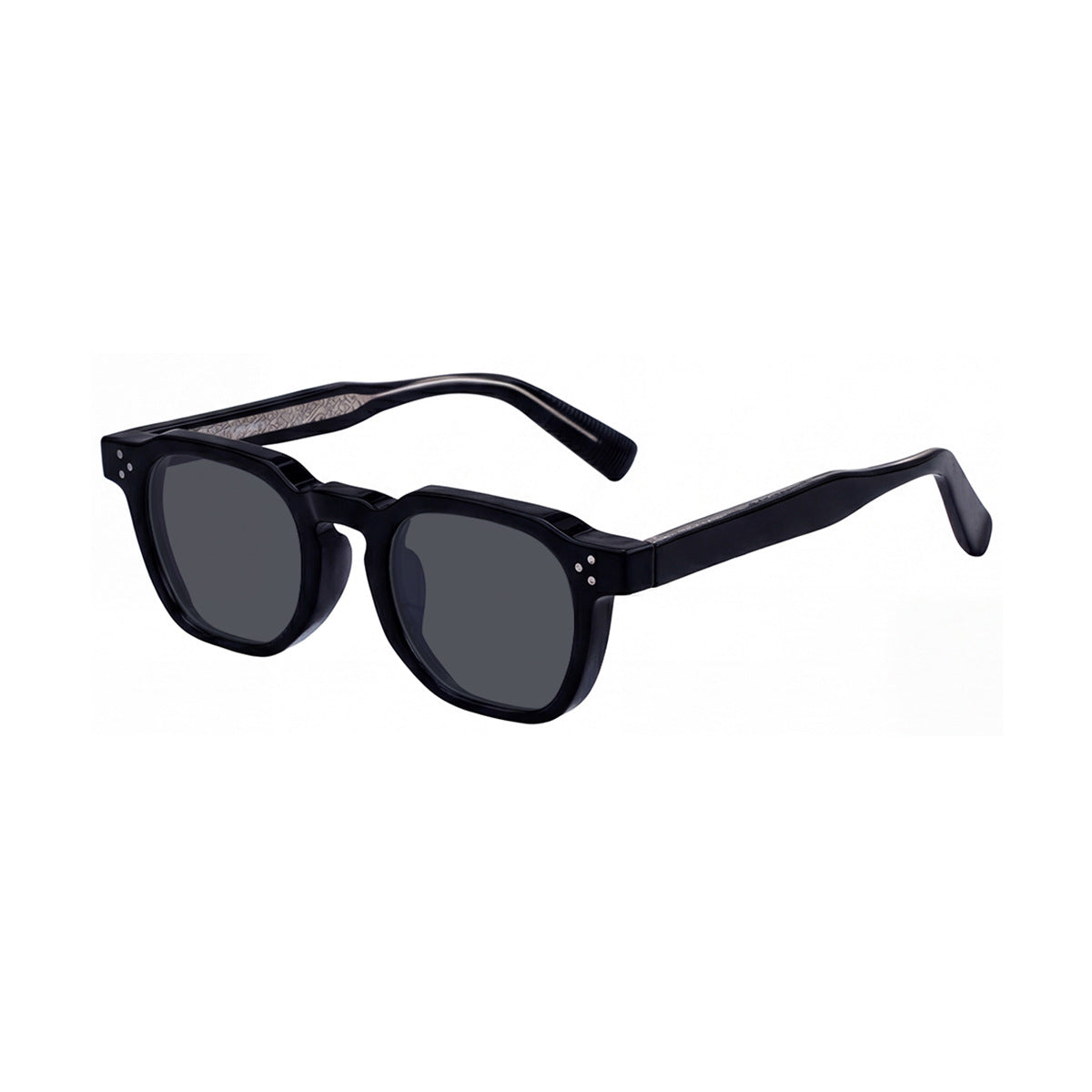Trendige kleine quadratische Sonnenbrille – Ansicht 7