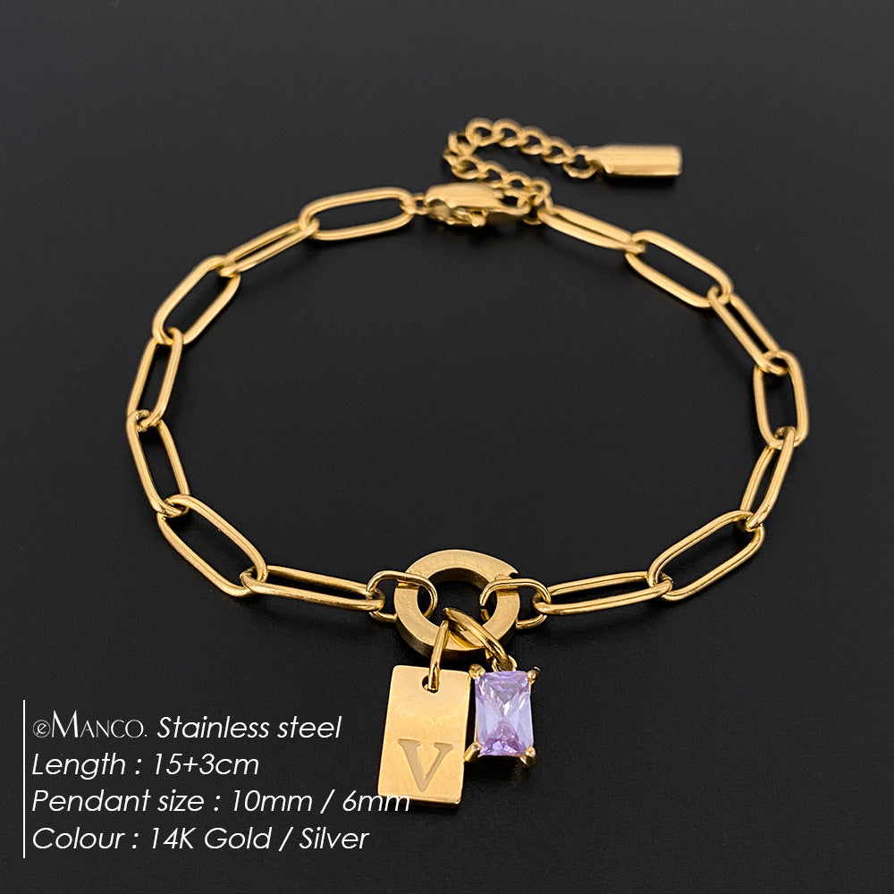 Rhinestone Buchstaben Armband – Bild 15 | LuxeStyle