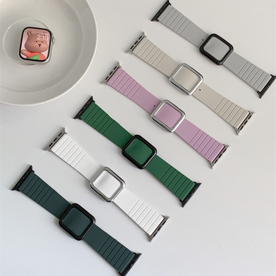 Smartwatch-Armband aus Silikon mit Magnetverschluss – Bild 3 | LuxeStyle