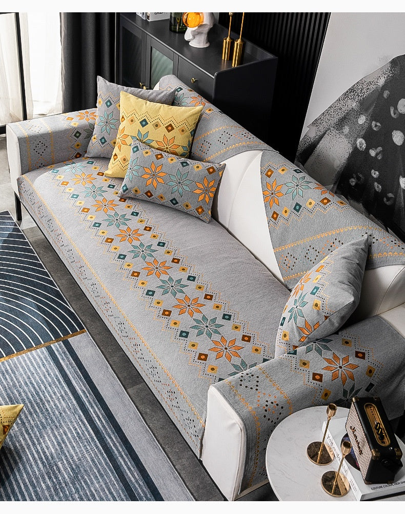Chenille Sofakissenbezug im Bohème-Stil – Bild 10 | LuxeStyle