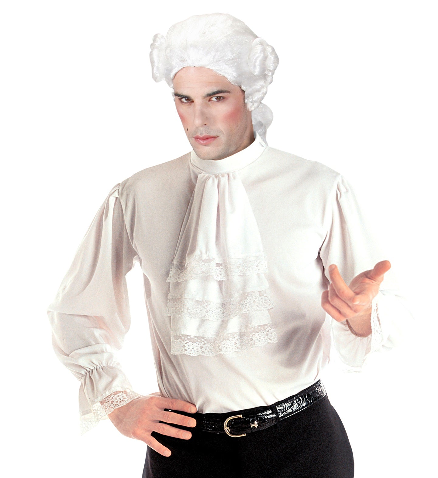 Hemd weiss Rüschen
