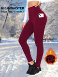 Warme Velour-Yoga-Hosen