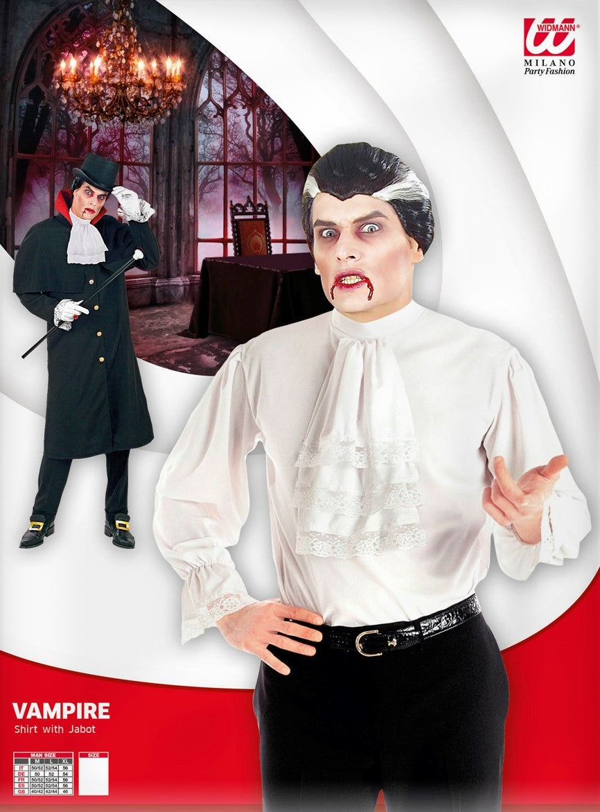Dracula-Hemd weiss