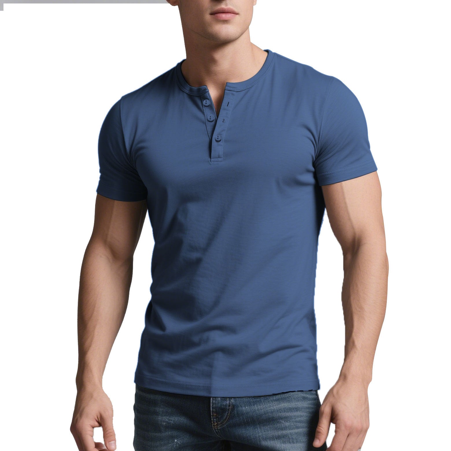 Herren Casual Crew-Neck Slim Fit T-Shirt