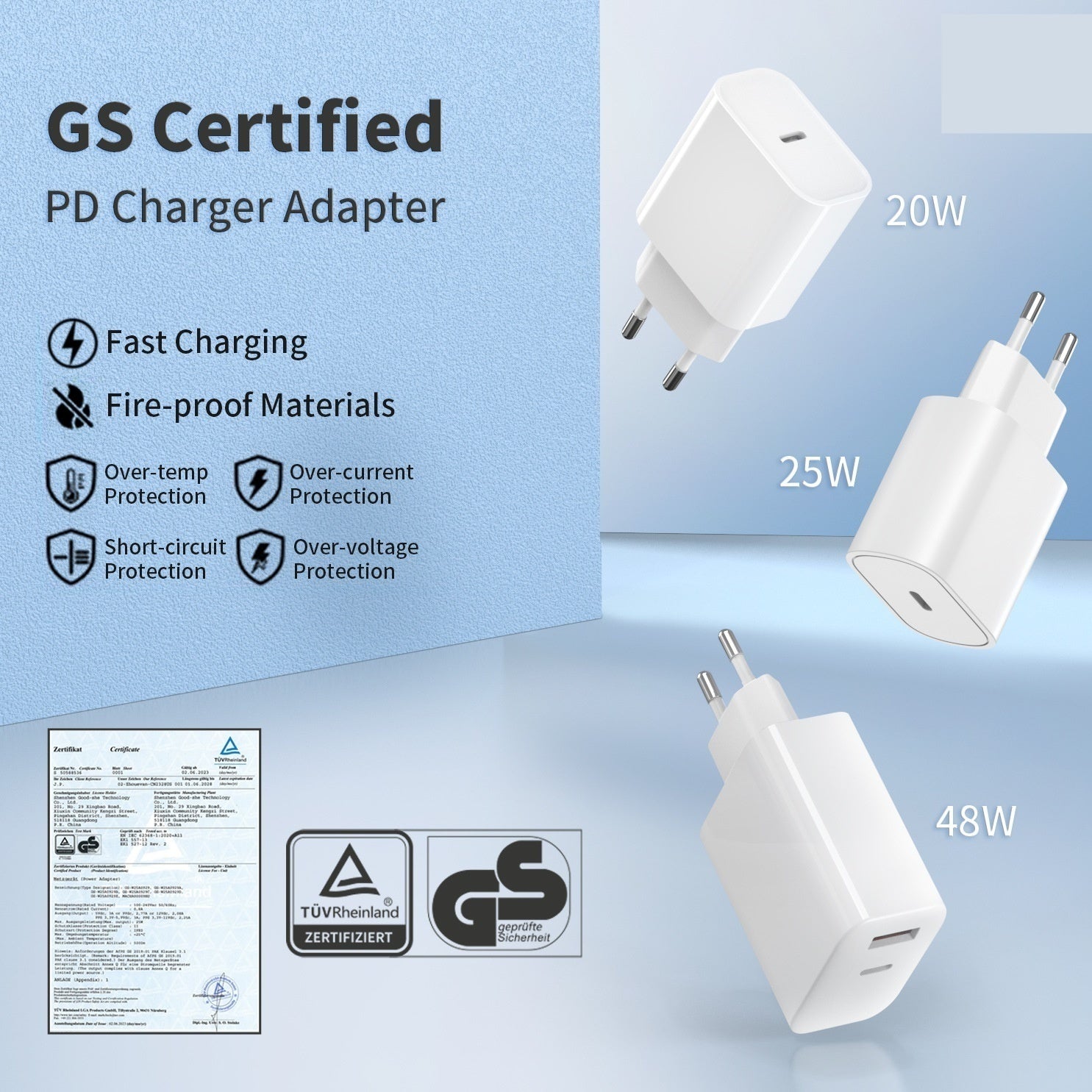 GRS 20W USB-C Schnellladeadapter